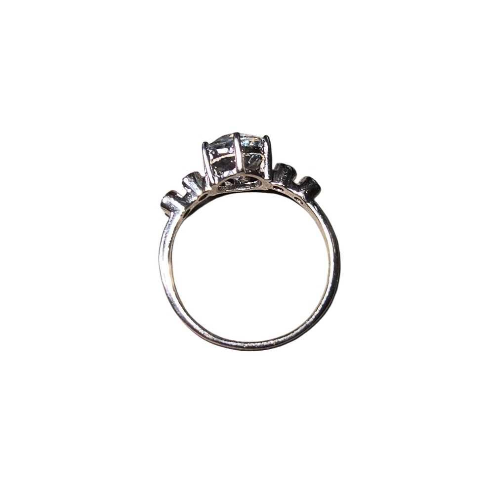 Iolite, White Zircon And Sterling Silver Sparkle Ring NWOT - Picture 8 of 11
